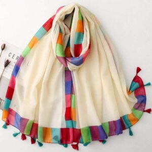 Colorful Tassel Shawl